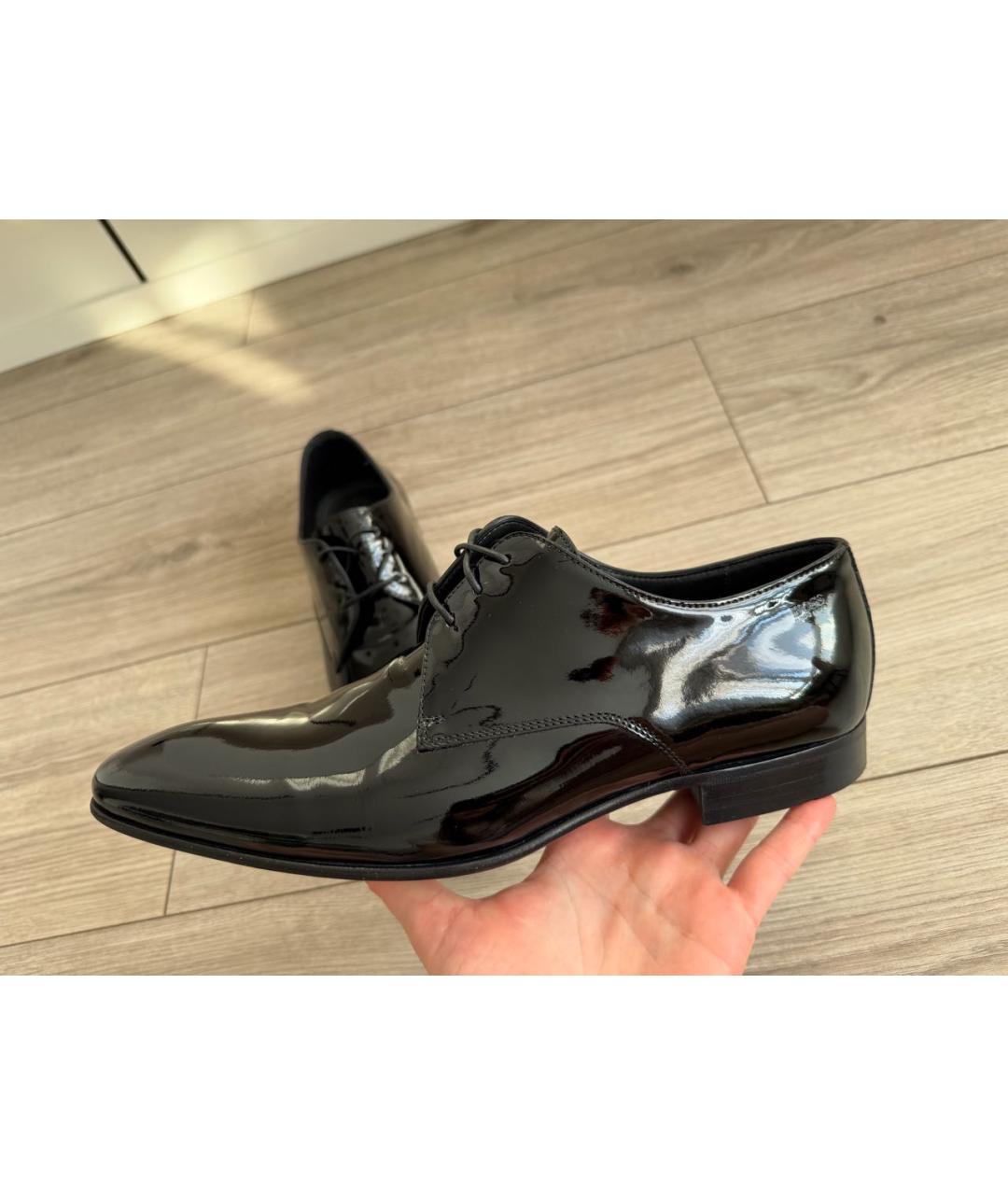 HUGO BOSS Черные кожаные туфли, фото 9