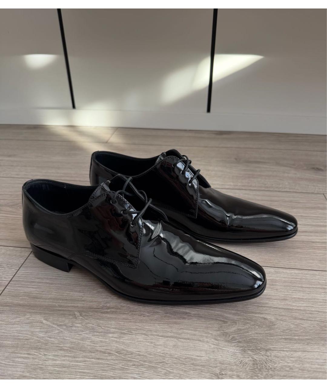 HUGO BOSS Черные кожаные туфли, фото 2