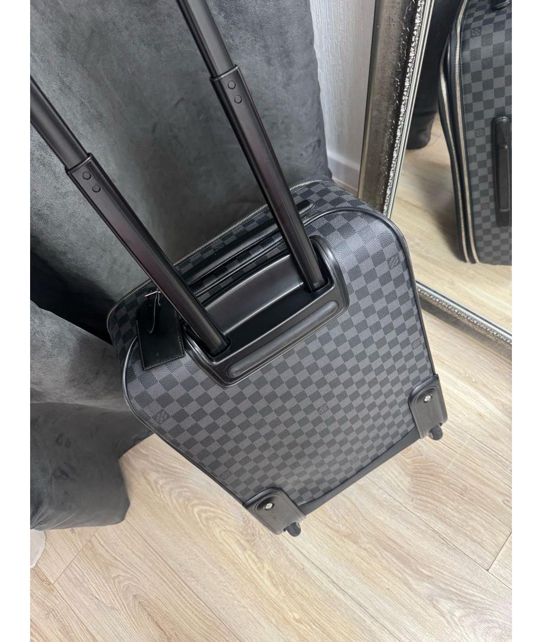 LOUIS VUITTON Серый шерстяной чемодан, фото 8