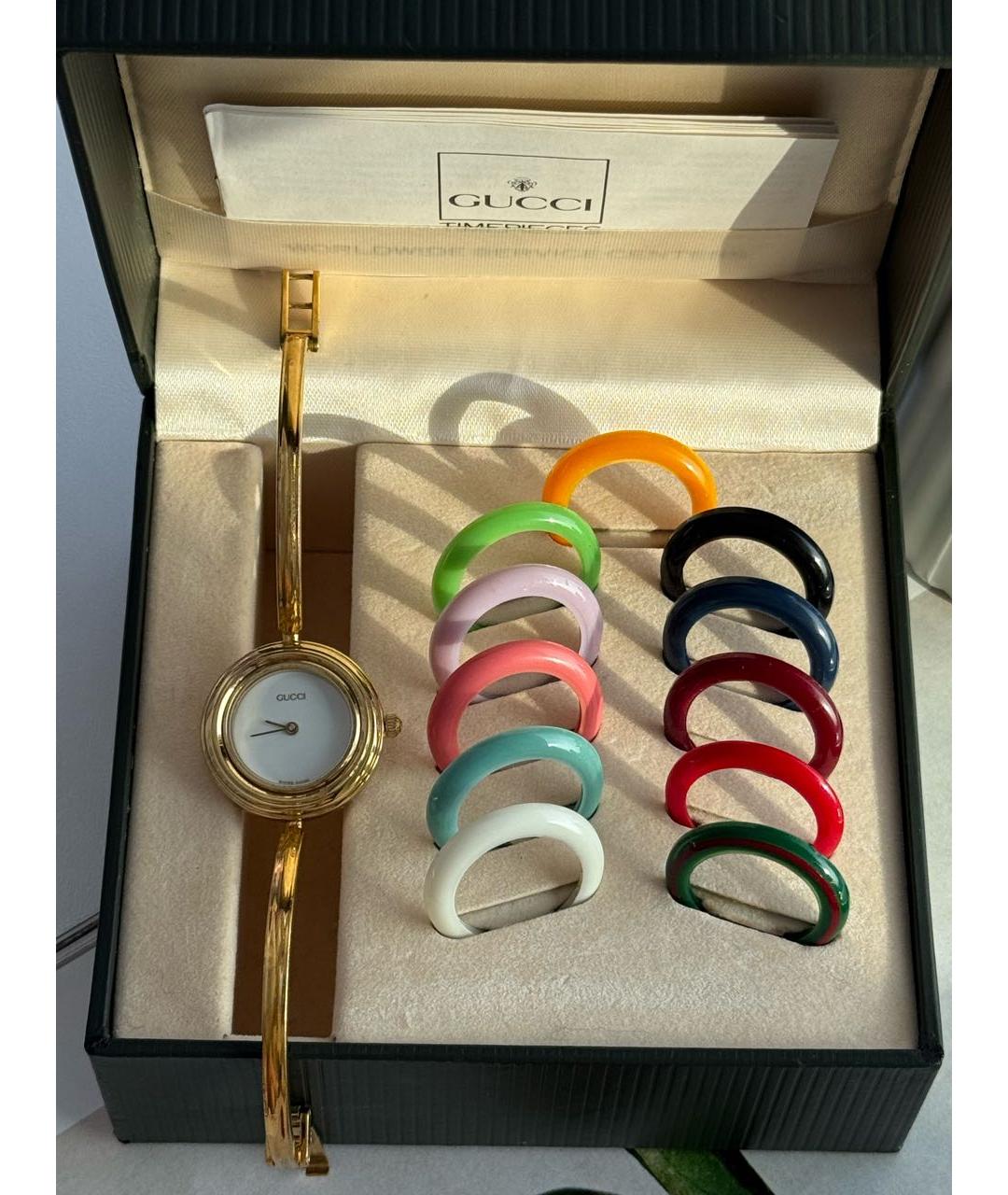 GUCCI Золотые позолоченные часы, фото 2