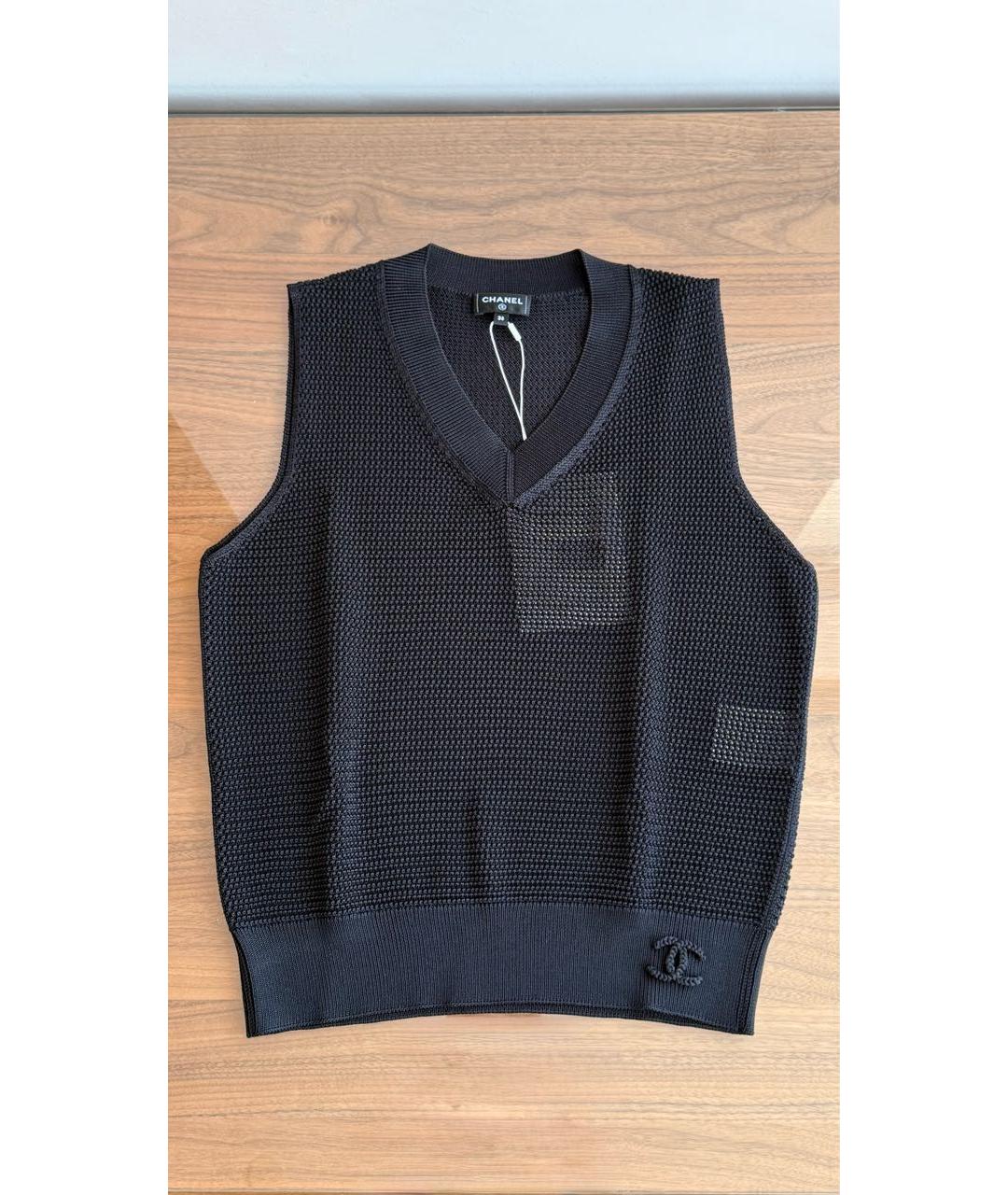 CHANEL Черная жилетка, фото 4