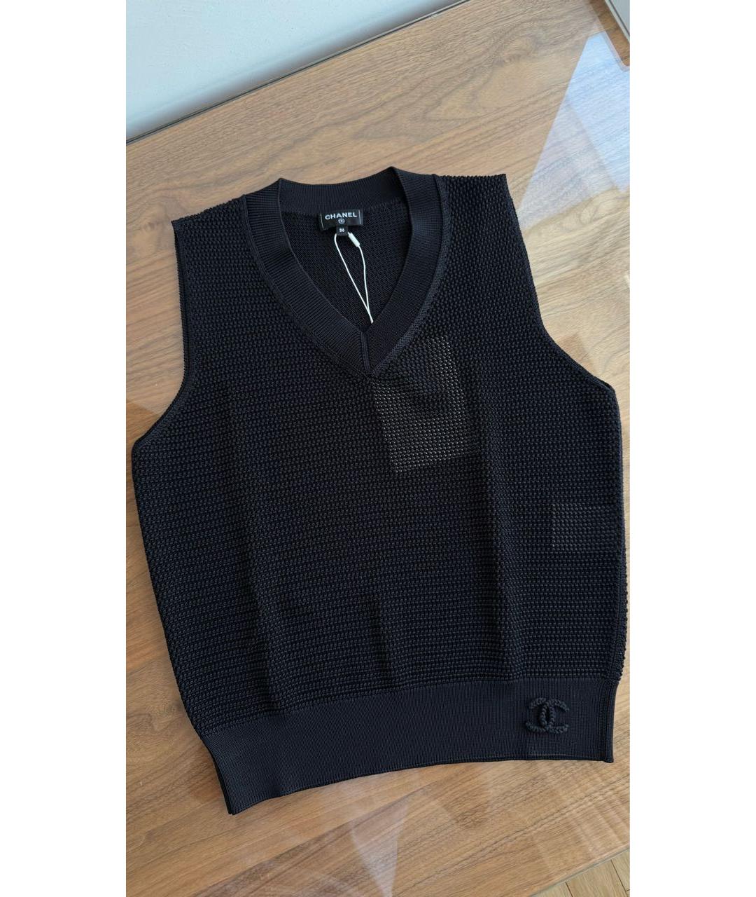 CHANEL Черная жилетка, фото 3