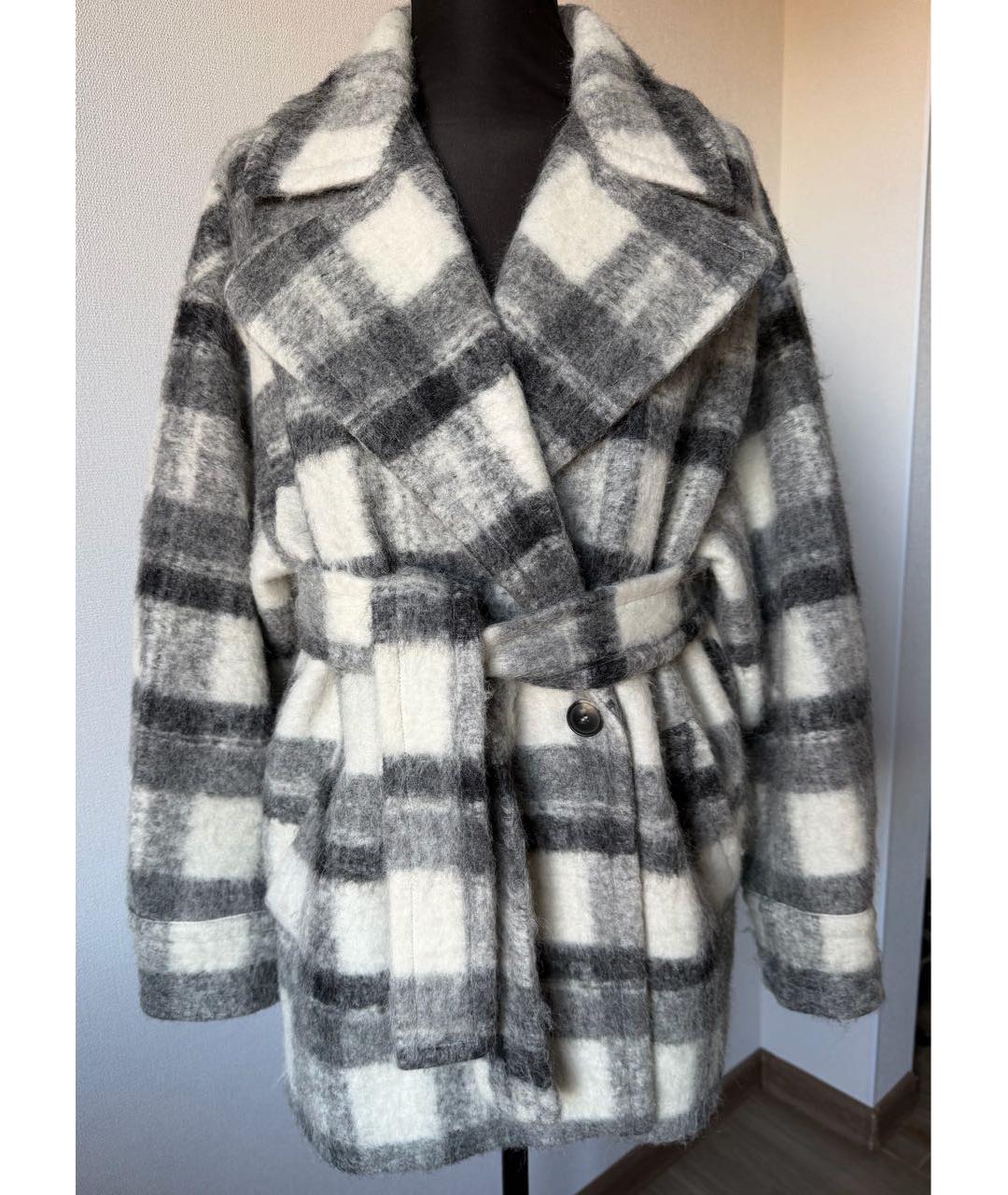 IRO Серое шерстяное пальто, фото 2