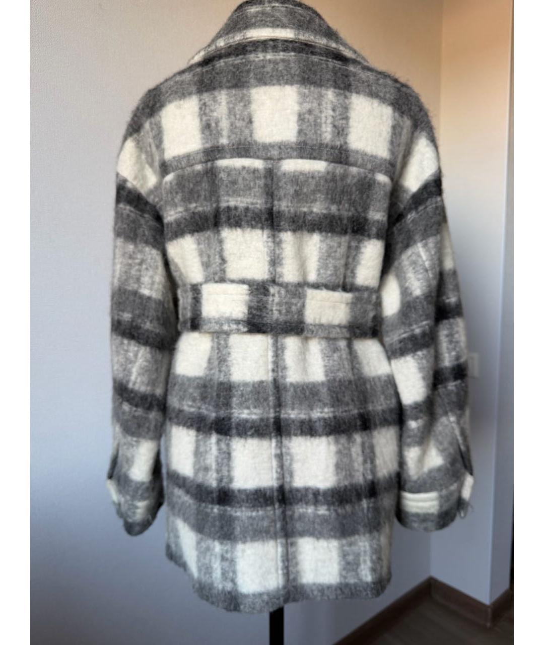 IRO Серое шерстяное пальто, фото 3