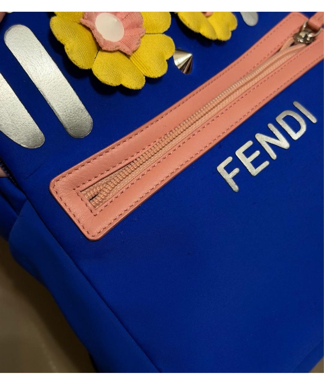 FENDI Синий рюкзак, фото 3