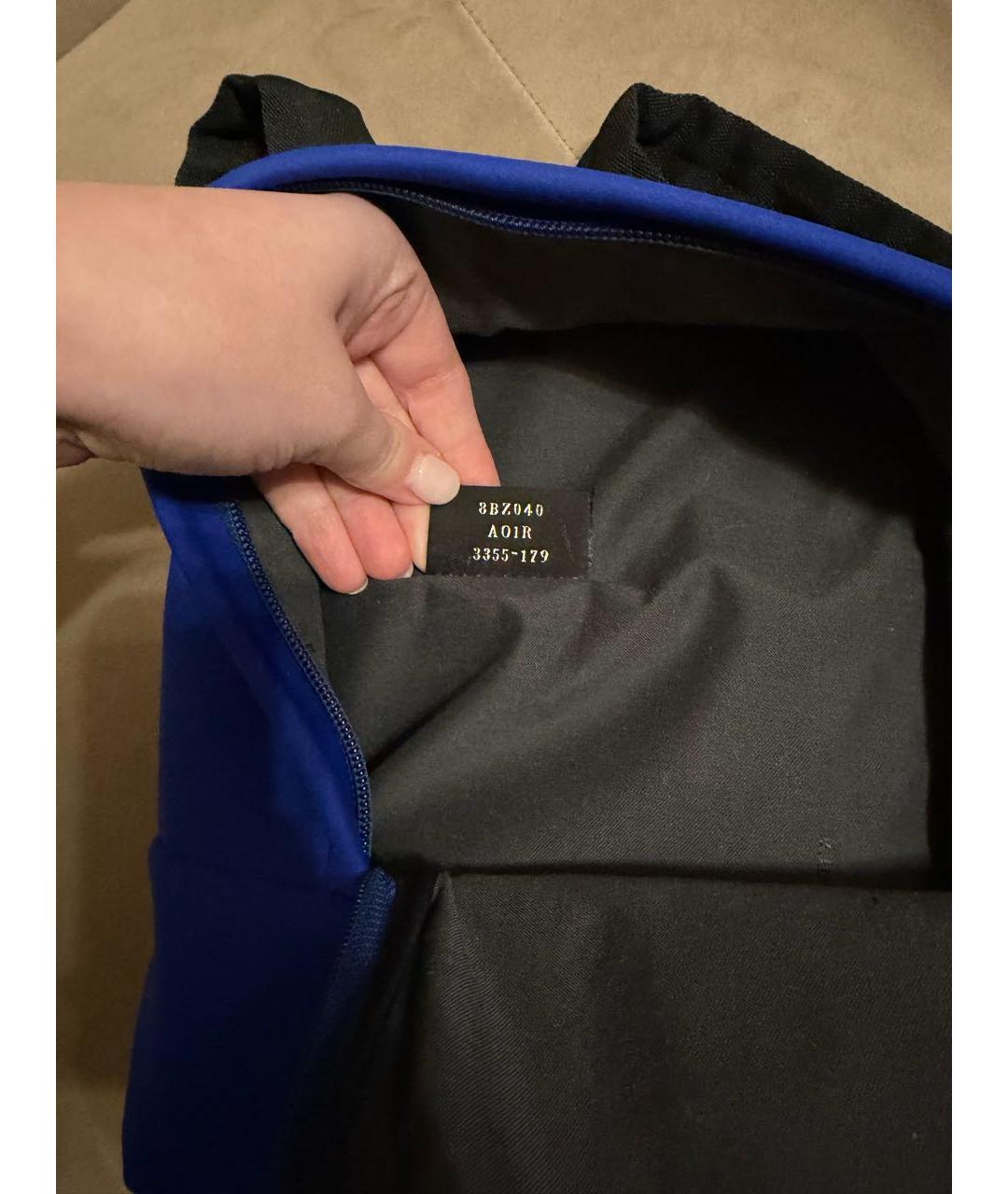 FENDI Синий рюкзак, фото 7