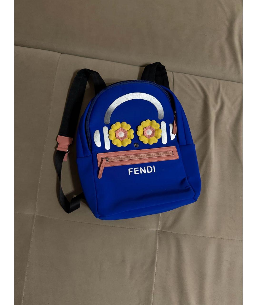FENDI Синий рюкзак, фото 9