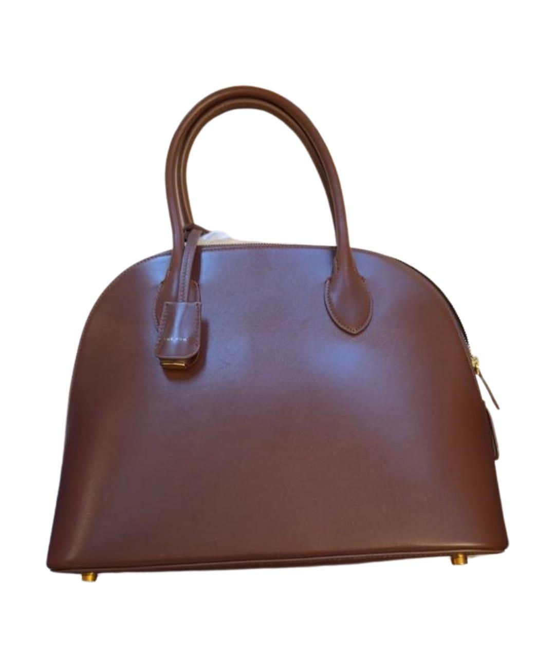 THE ROW Коричневая кожаная сумка тоут, фото 1