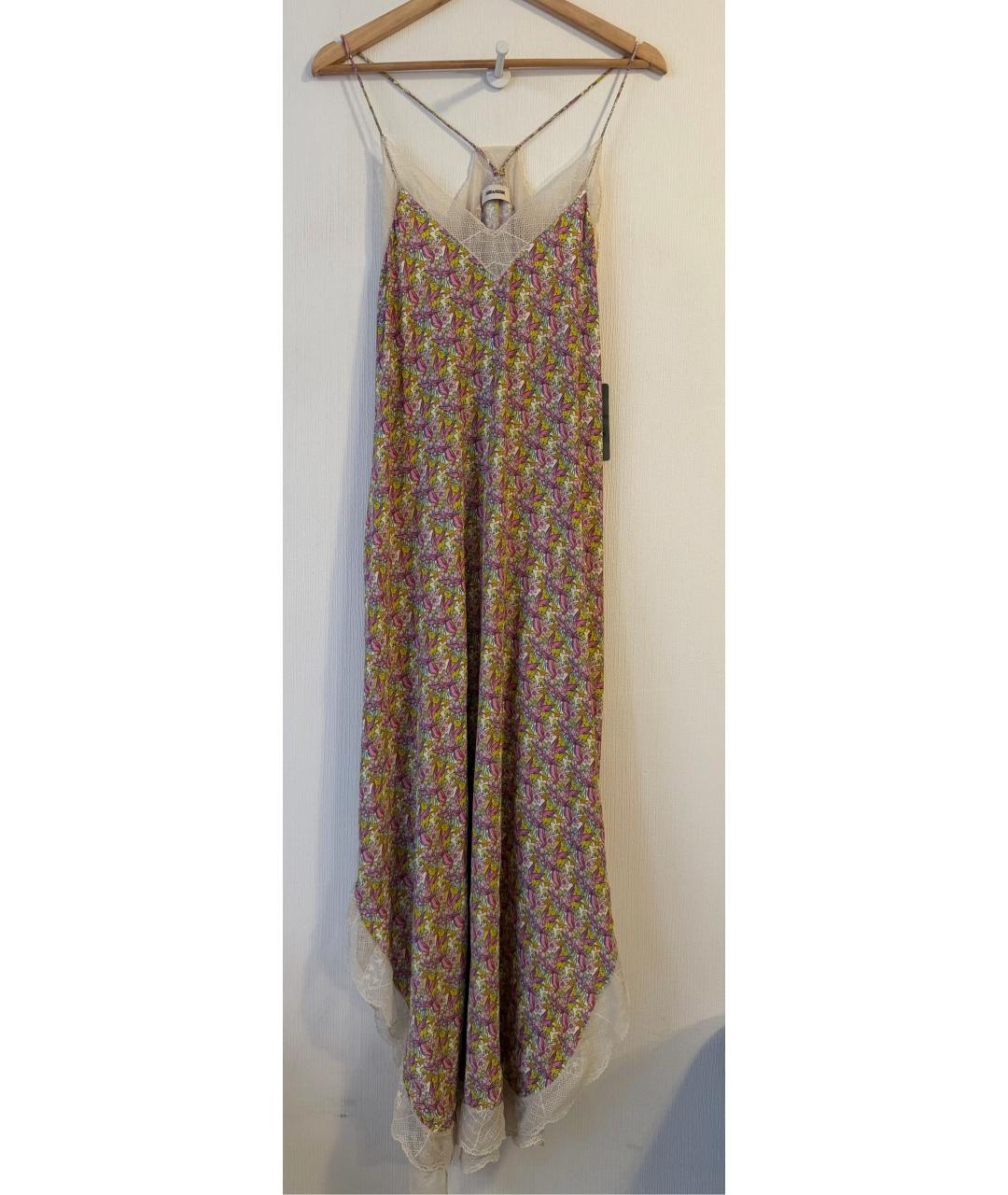 ZADIG & VOLTAIRE Мульти вискозное повседневное платье, фото 9