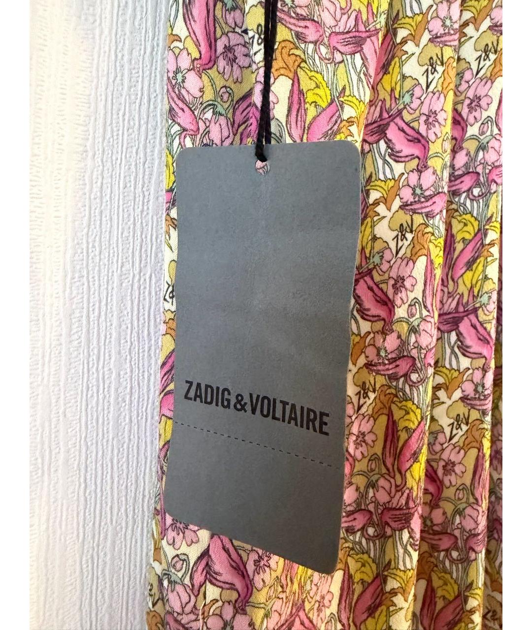 ZADIG & VOLTAIRE Мульти вискозное повседневное платье, фото 5