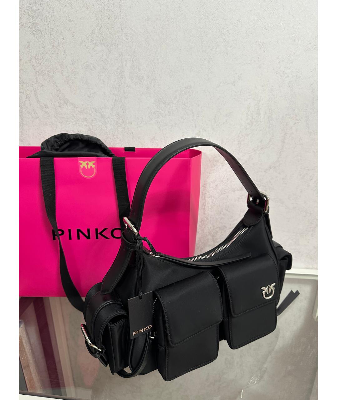 PINKO Черная сумка через плечо, фото 2