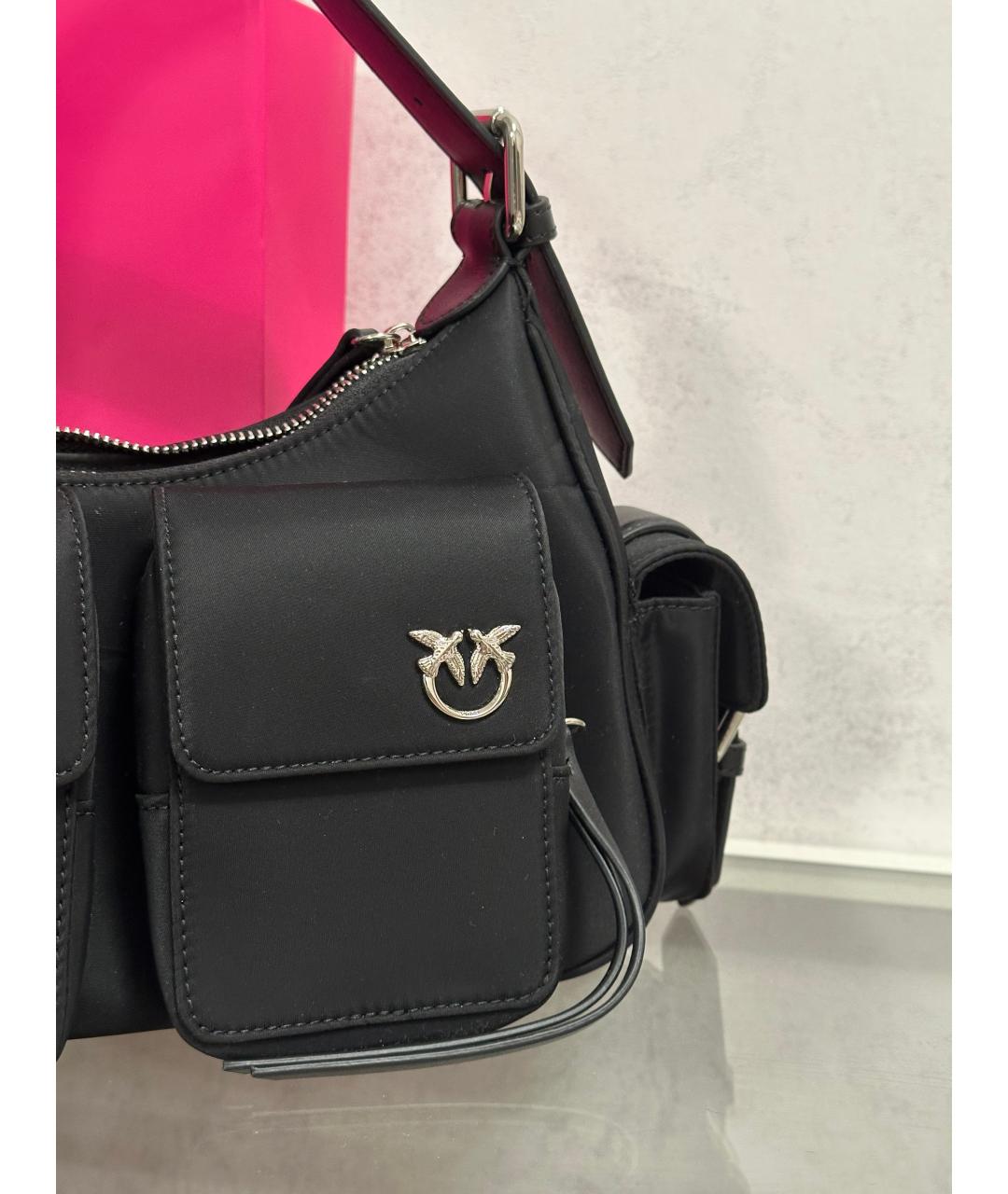 PINKO Черная сумка через плечо, фото 4