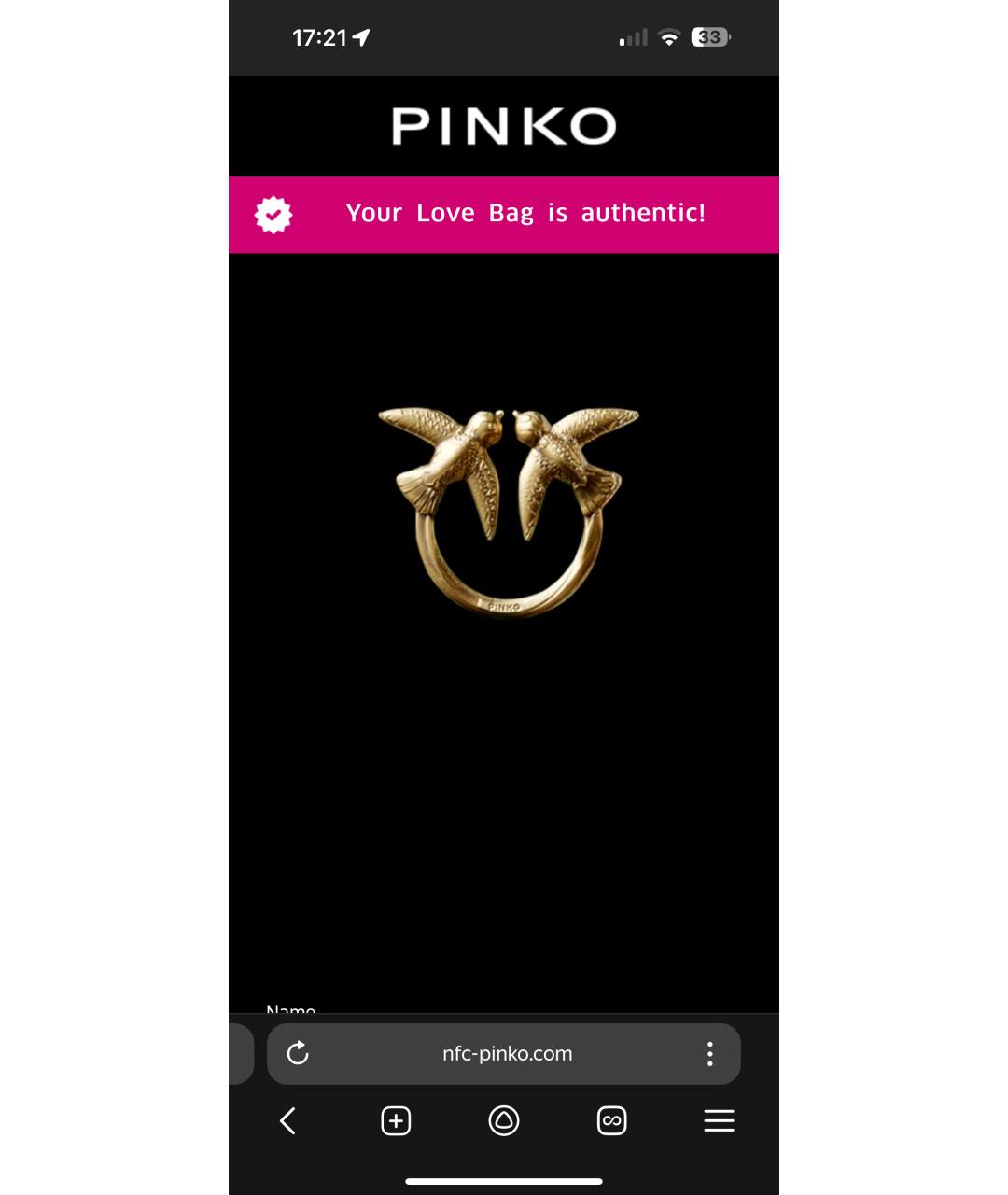 PINKO Черная сумка через плечо, фото 6