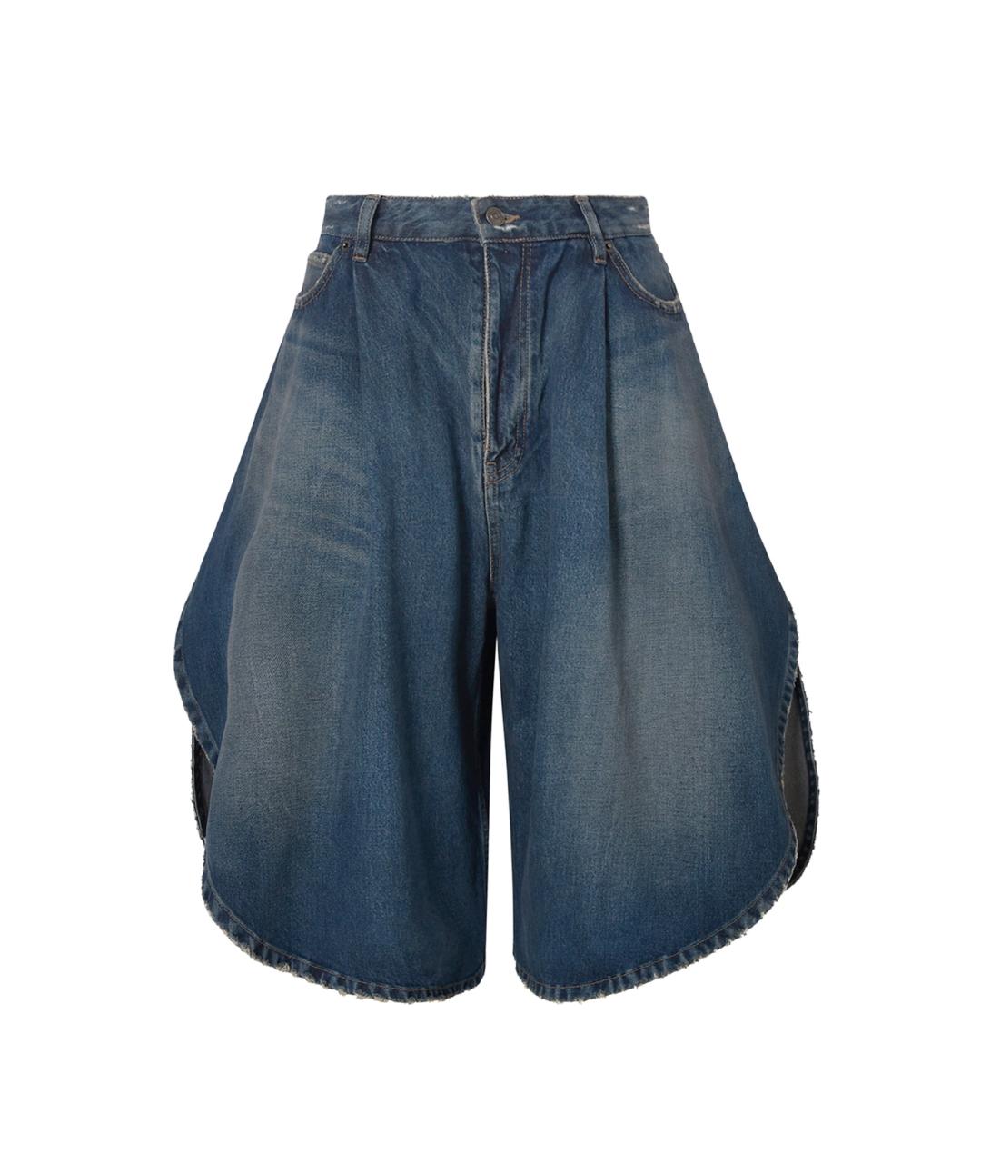 BALENCIAGA Синие хлопковые шорты, фото 1