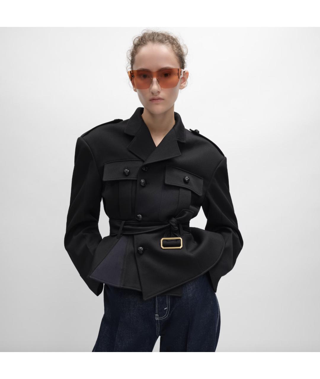 CELINE Черная шерстяная куртка, фото 2