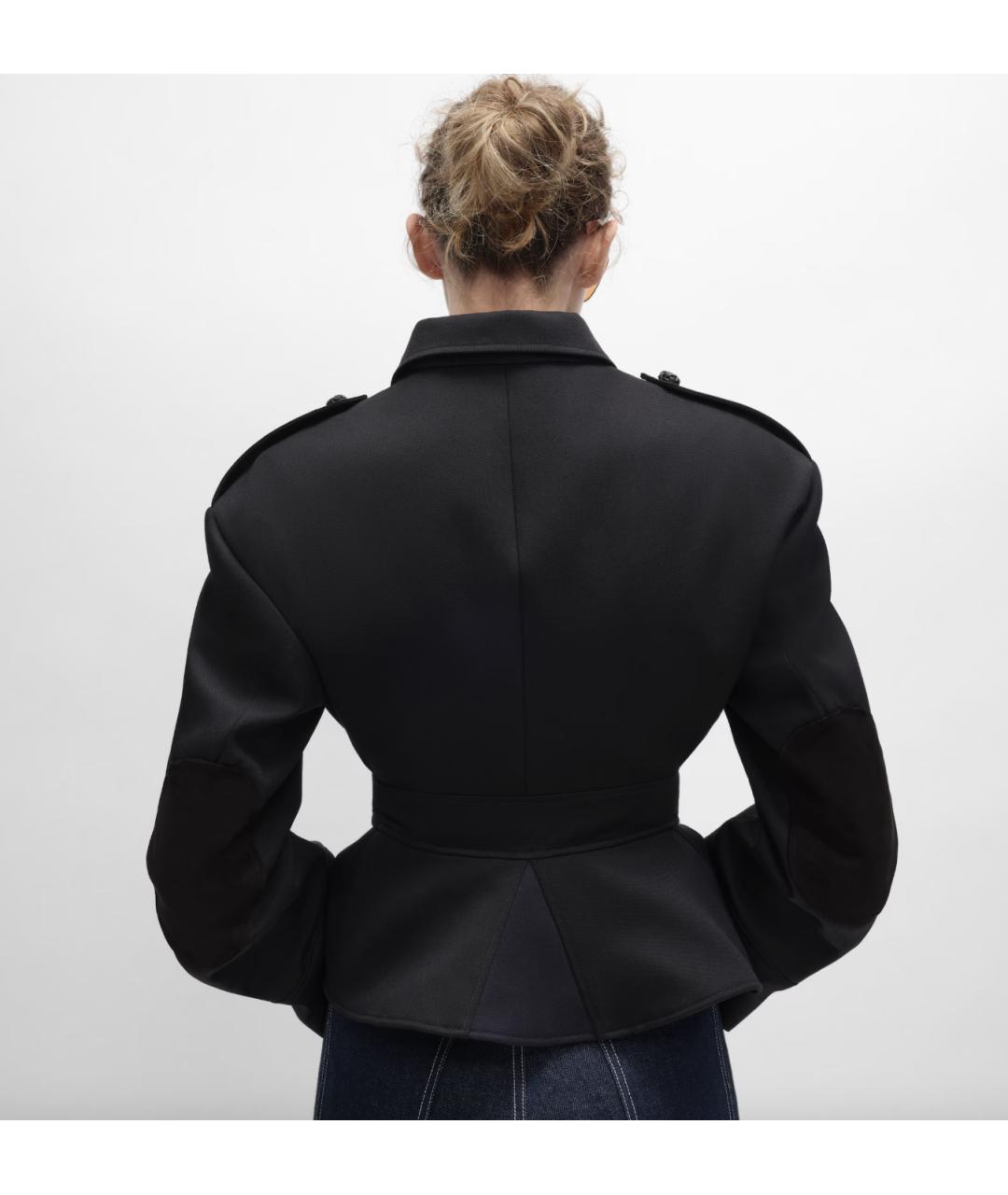 CELINE Черная шерстяная куртка, фото 4