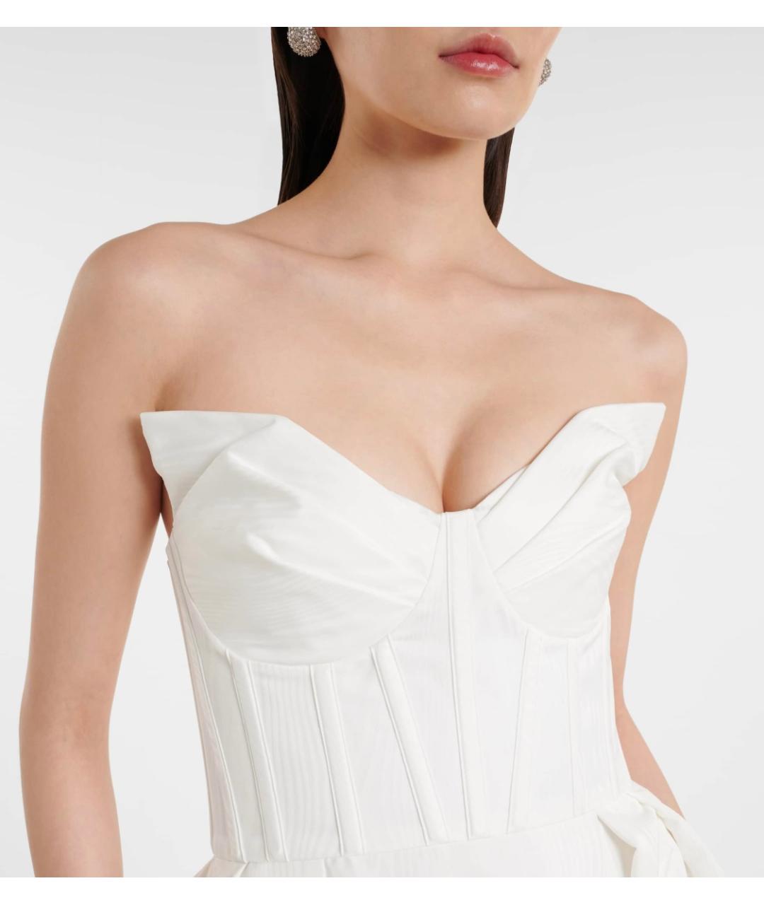 REBECCA VALLANCE Белое полиэстеровое вечернее платье, фото 4
