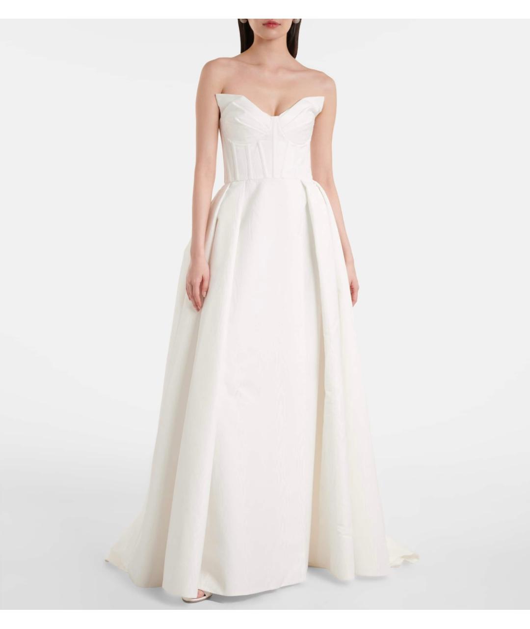 REBECCA VALLANCE Белое полиэстеровое вечернее платье, фото 2
