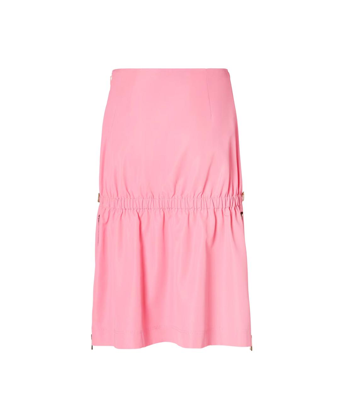 FENDI Розовая вискозная юбка миди, фото 2
