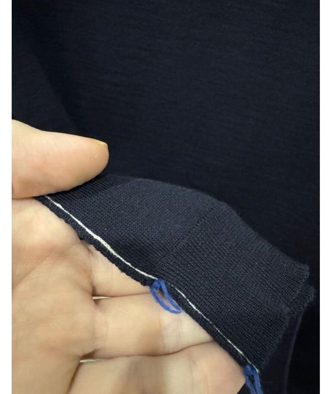 MAISON MARGIELA Темно-синий шерстяной джемпер / свитер, фото 5