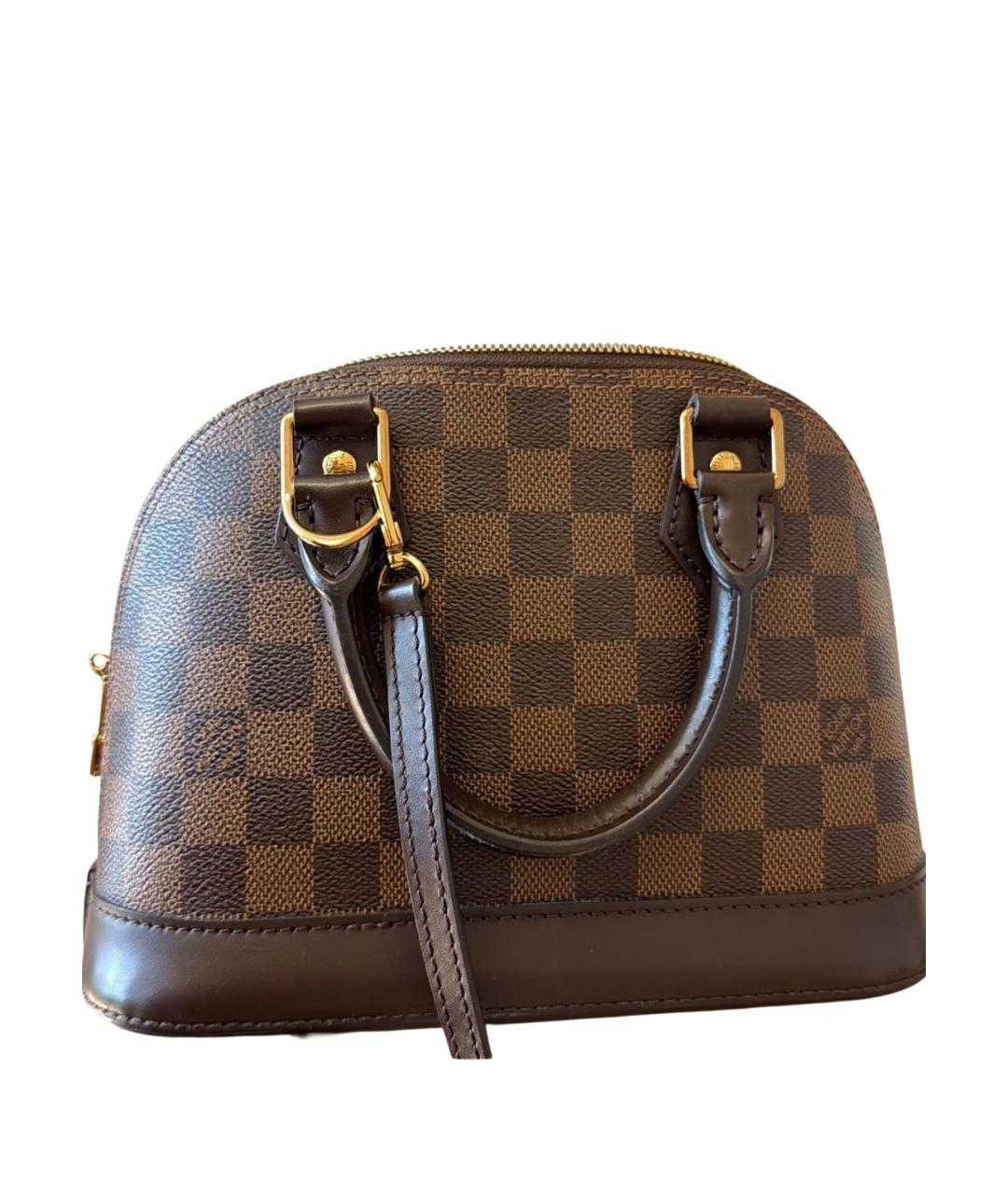 LOUIS VUITTON Коричневая сумка с короткими ручками, фото 1