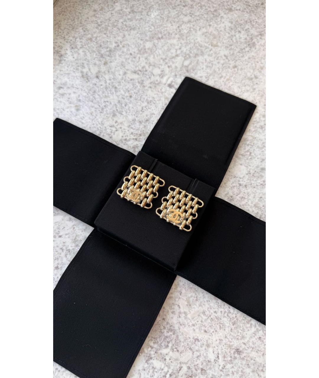 CHANEL Золотые серьги, фото 2