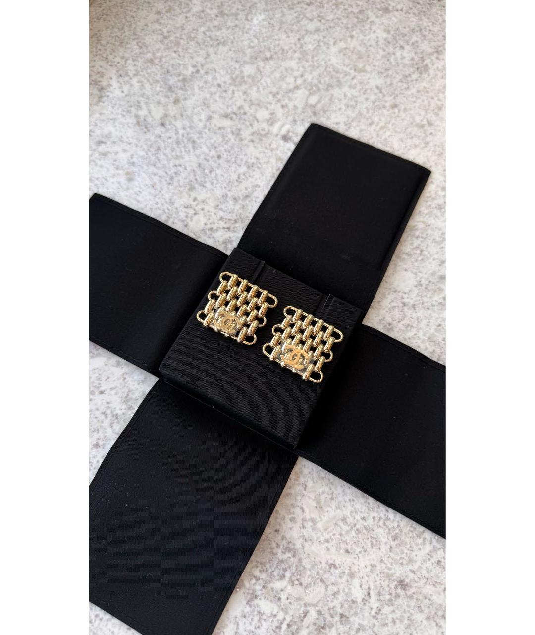 CHANEL Золотые серьги, фото 3