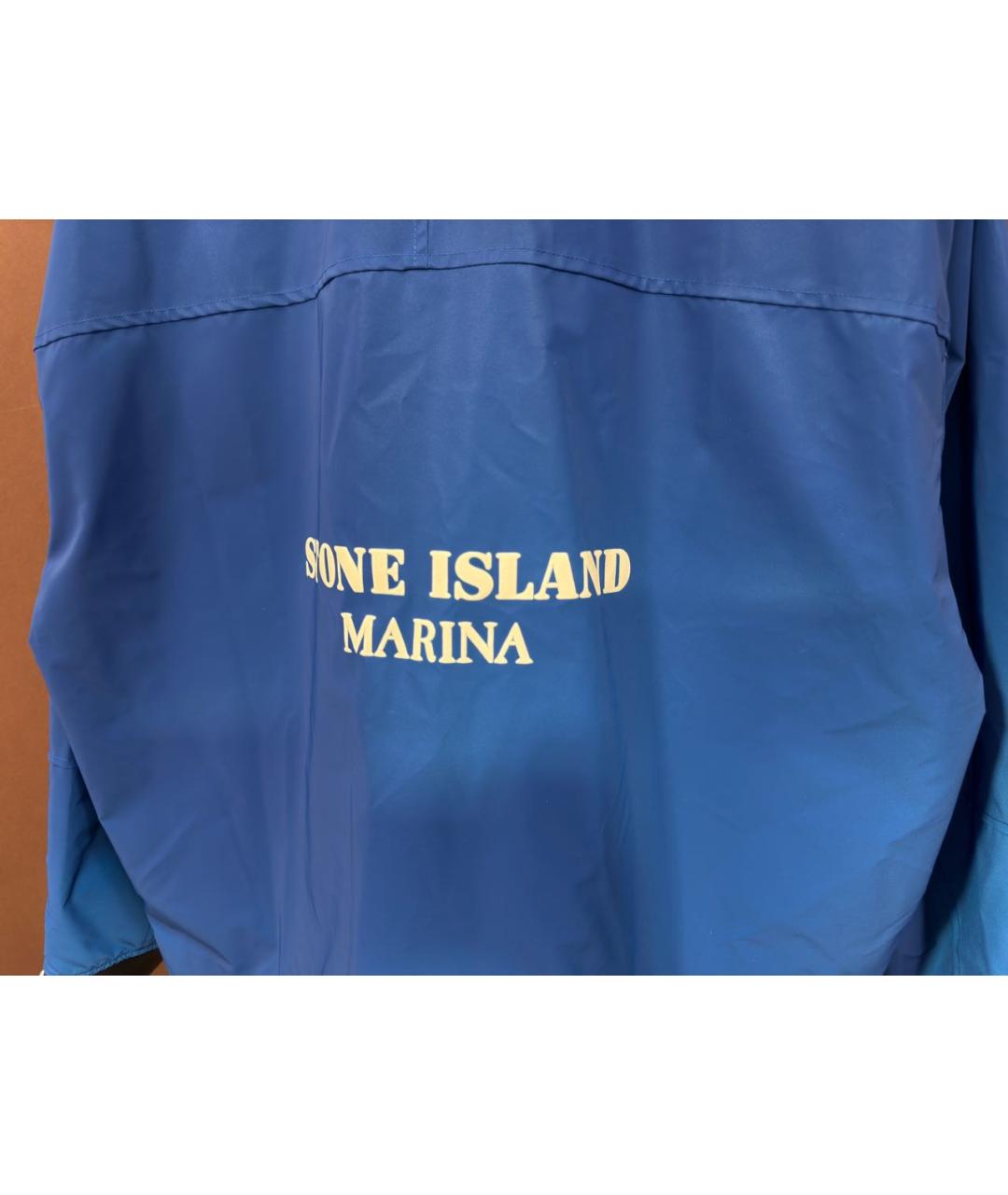 STONE ISLAND Синяя полиамидовая куртка, фото 7