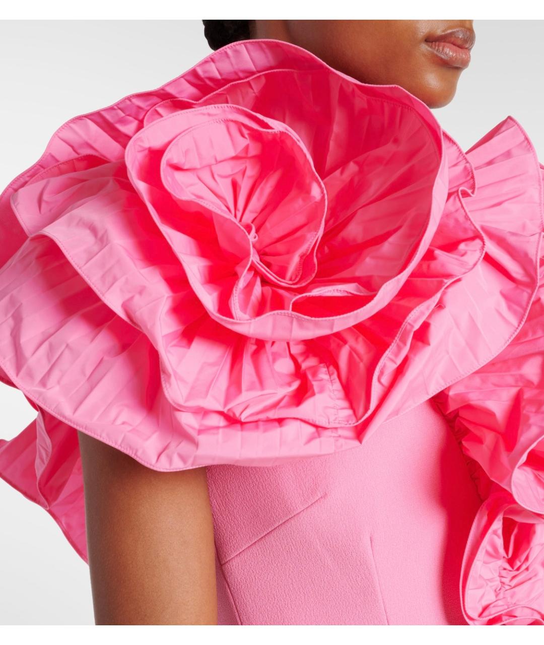 REBECCA VALLANCE Розовое полиэстеровое вечернее платье, фото 5