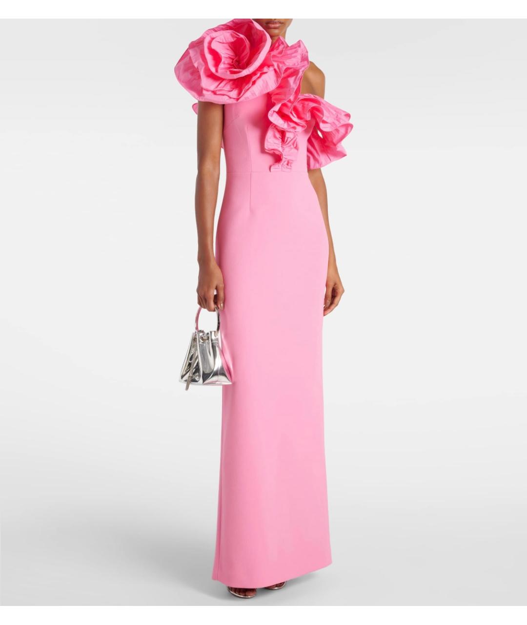 REBECCA VALLANCE Розовое полиэстеровое вечернее платье, фото 2