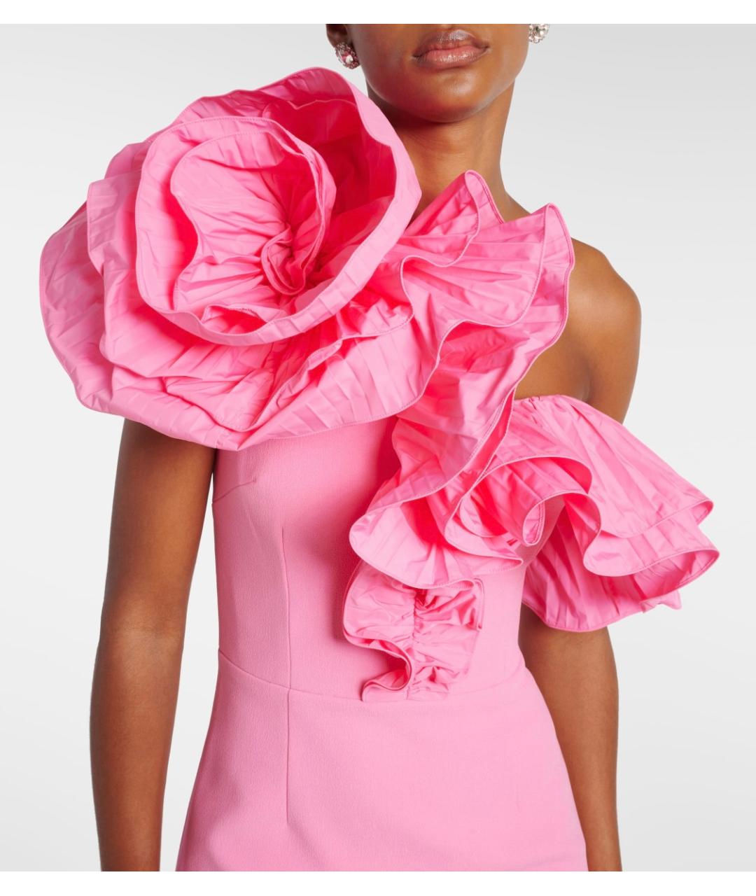 REBECCA VALLANCE Розовое полиэстеровое вечернее платье, фото 4