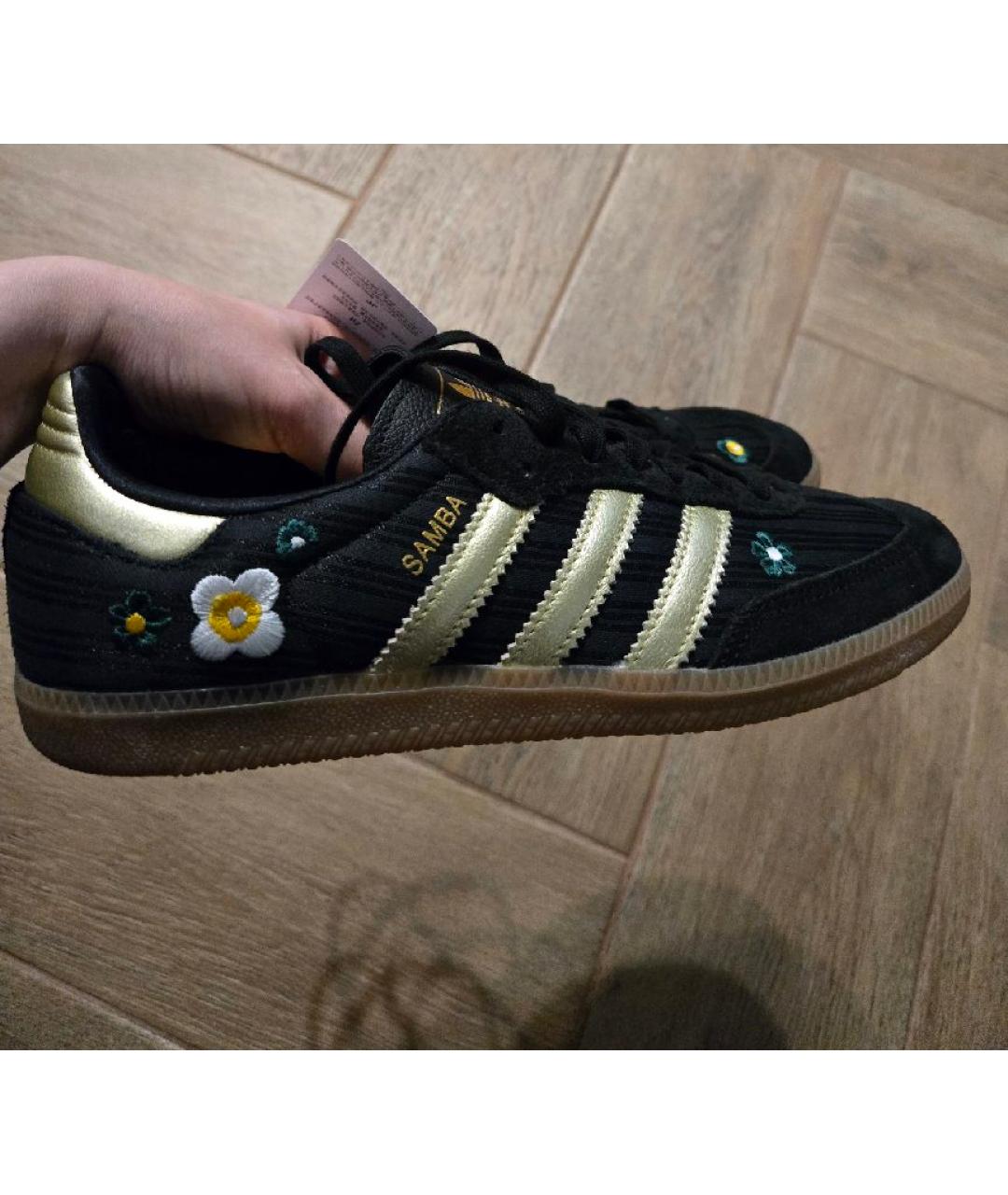 ADIDAS Черные замшевые кеды, фото 2