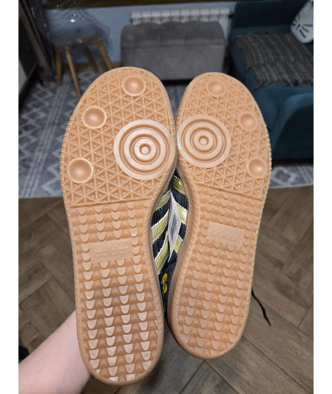 ADIDAS Черные замшевые кеды, фото 4