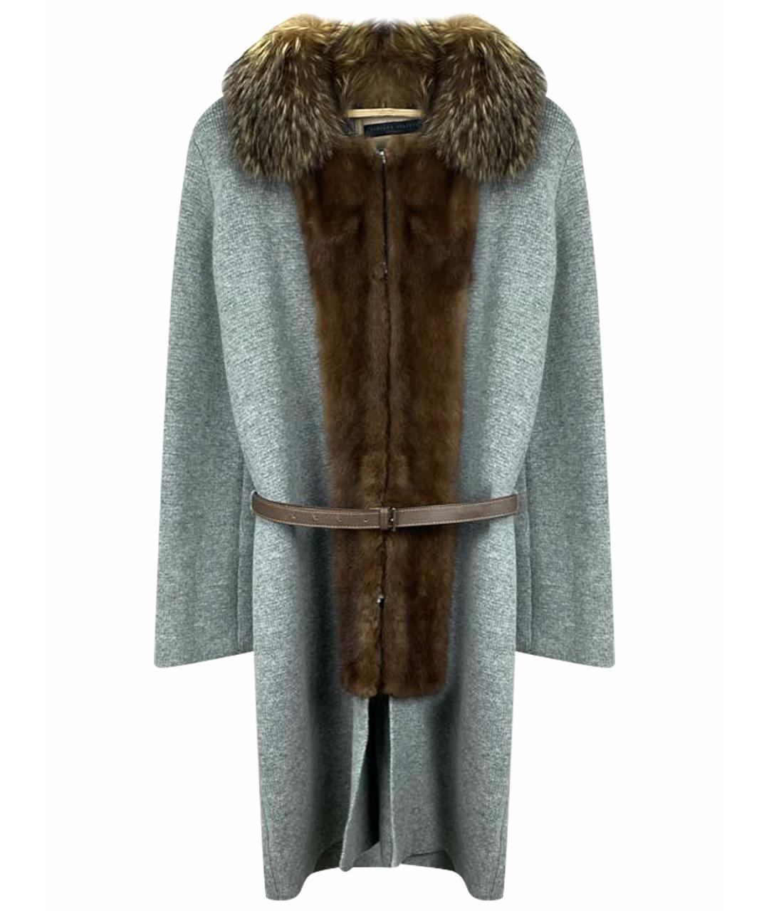 FABIANA FILIPPI Антрацитовый кашемировый кардиган, фото 1