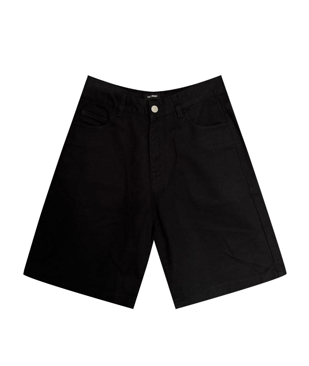 RAF SIMONS Черные деним шорты, фото 1