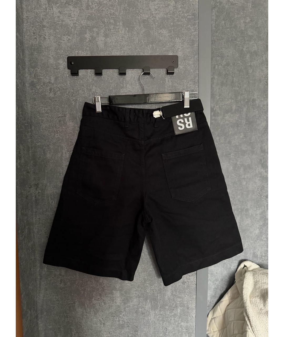 RAF SIMONS Черные деним шорты, фото 2