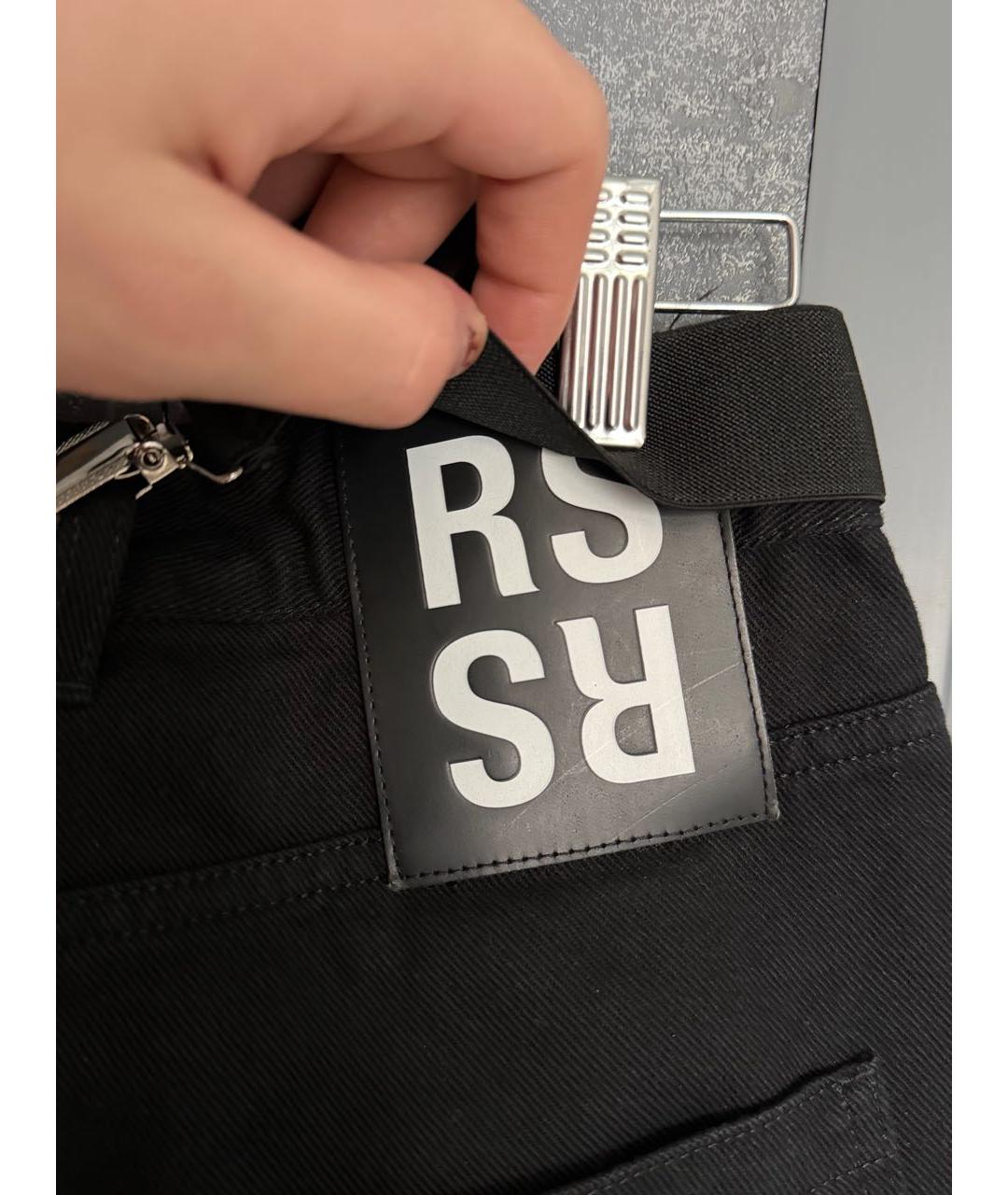 RAF SIMONS Черные деним шорты, фото 3