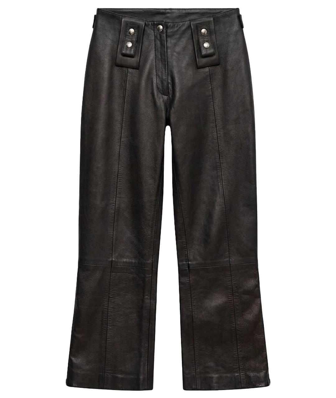 DOLCE&GABBANA Черные кожаные кюлоты, фото 1