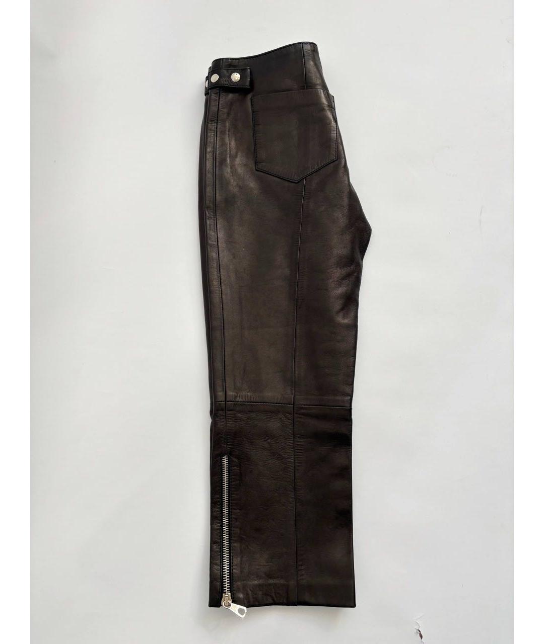 DOLCE&GABBANA Черные кожаные кюлоты, фото 5