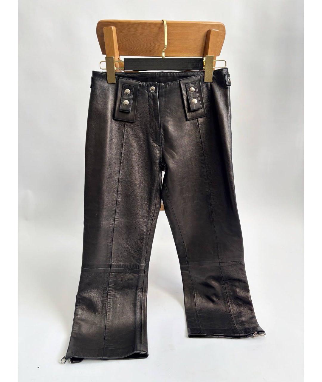 DOLCE&GABBANA Черные кожаные кюлоты, фото 7