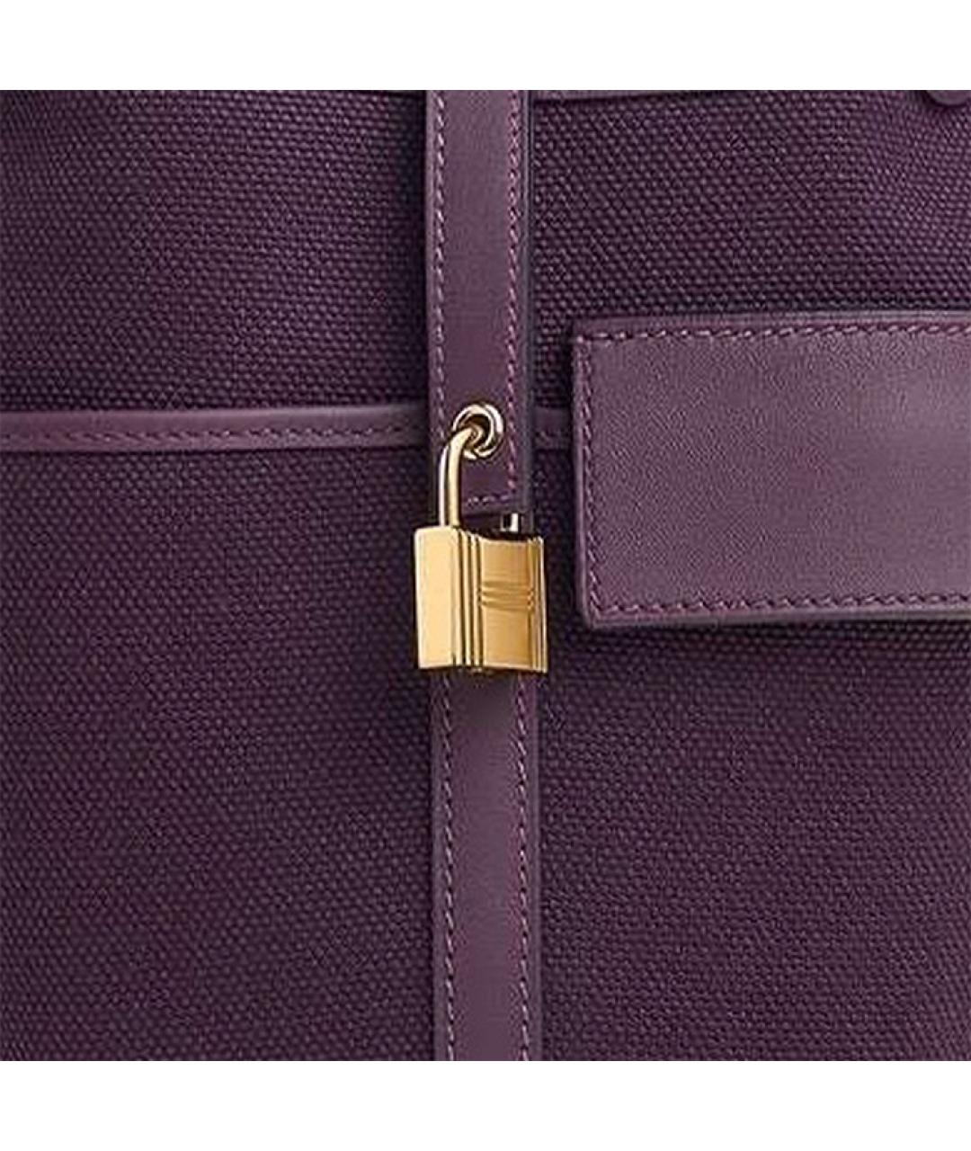 HERMES Фиолетовая кожаная сумка через плечо, фото 3