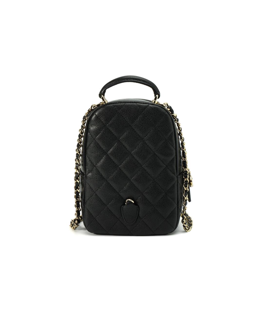 CHANEL Черный кожаный рюкзак, фото 3