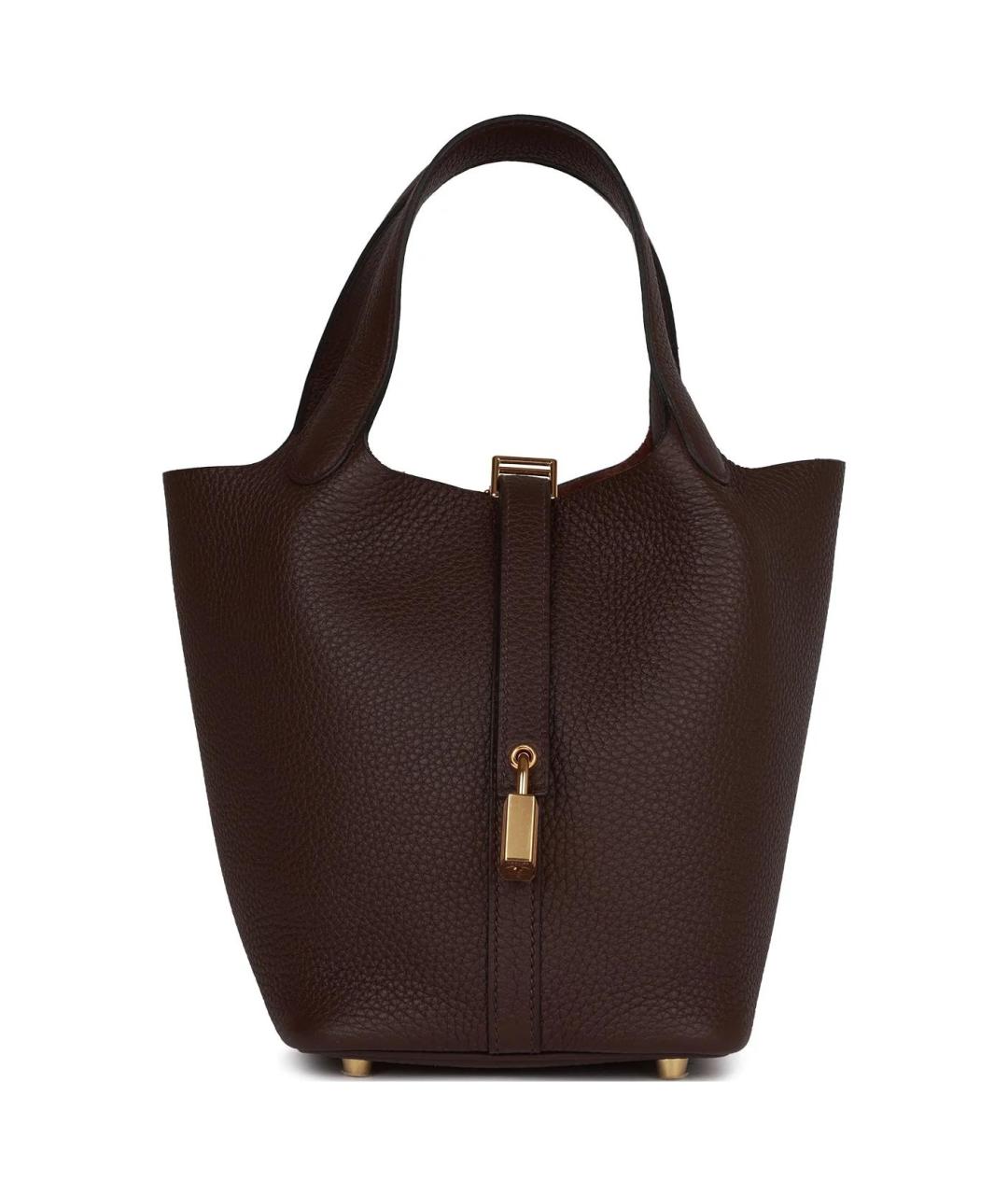 HERMES Бордовая кожаная сумка через плечо, фото 1