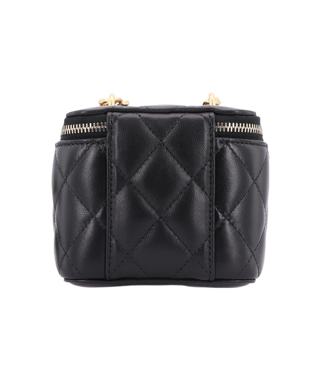 CHANEL Черная кожаная сумка через плечо, фото 3
