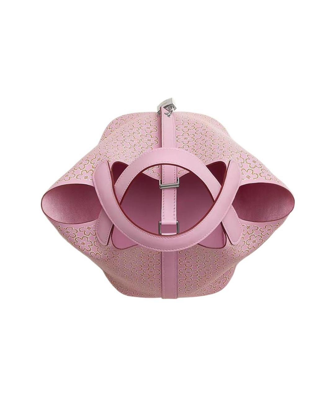 HERMES Розовая кожаная сумка через плечо, фото 4