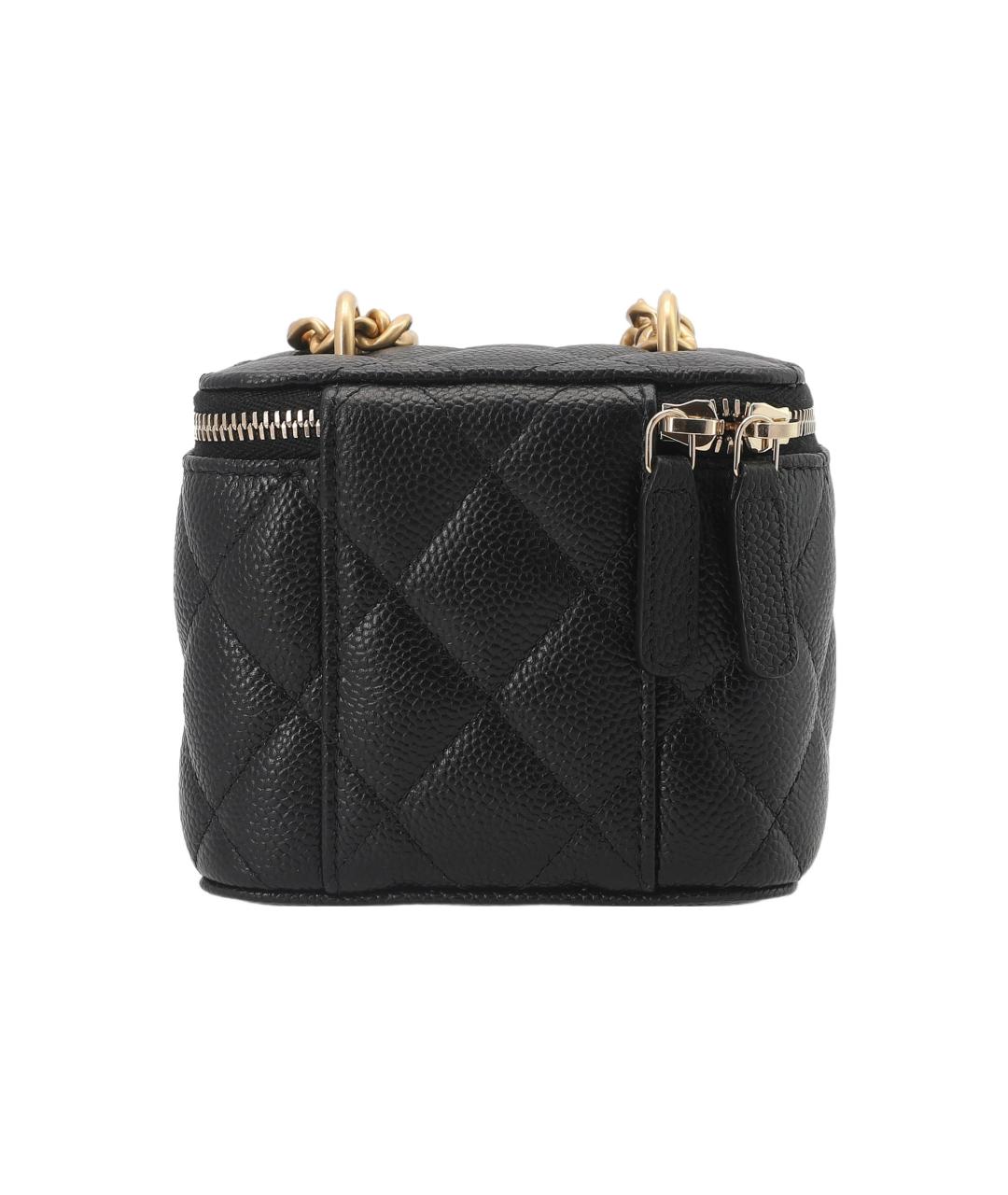 CHANEL Черная кожаная сумка через плечо, фото 4