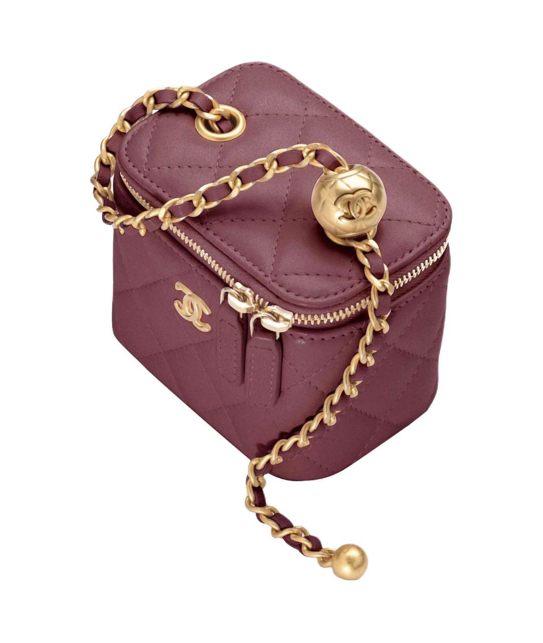 CHANEL Красная кожаная сумка через плечо, фото 2