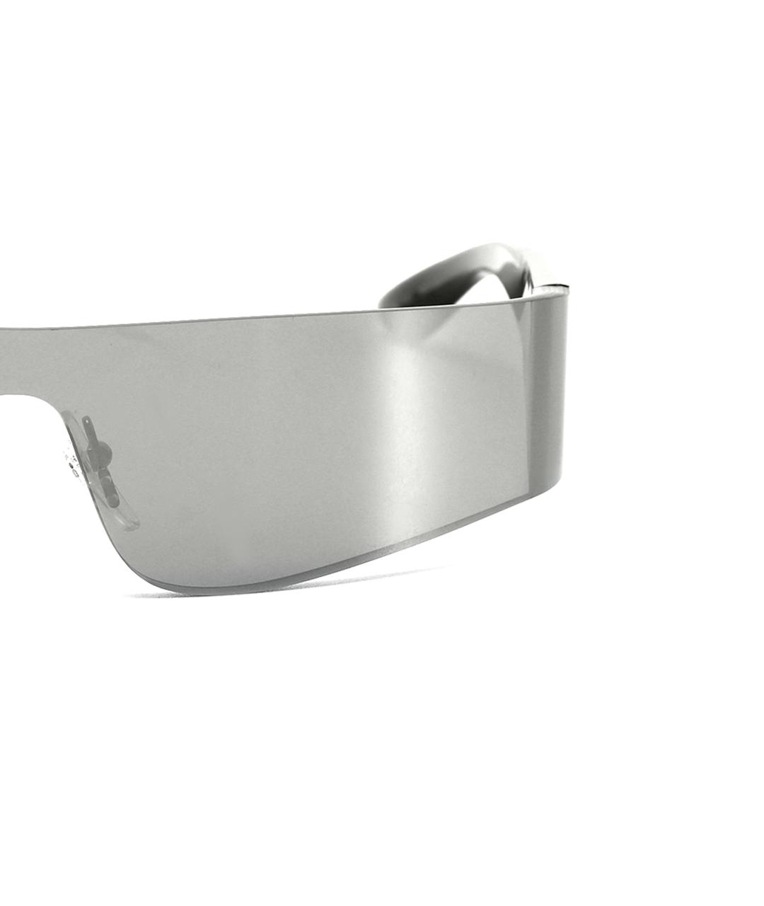 BALENCIAGA Серебряные металлические солнцезащитные очки, фото 4