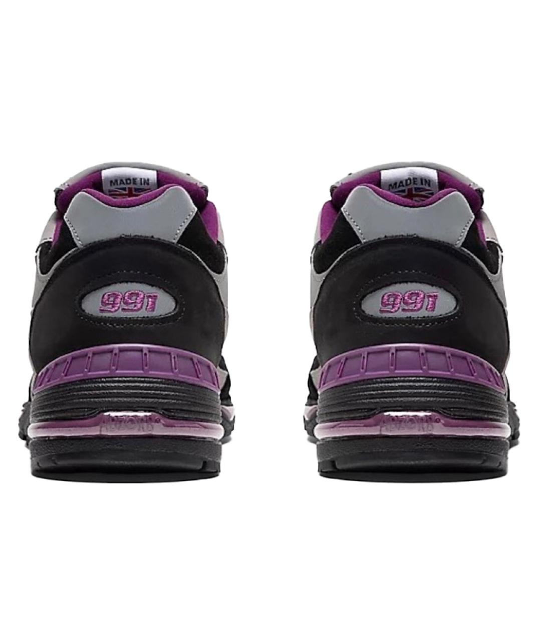 NEW BALANCE Черные замшевые низкие кроссовки / кеды, фото 5