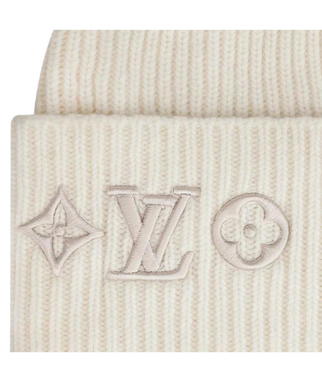 LOUIS VUITTON Бежевая шапка, фото 2